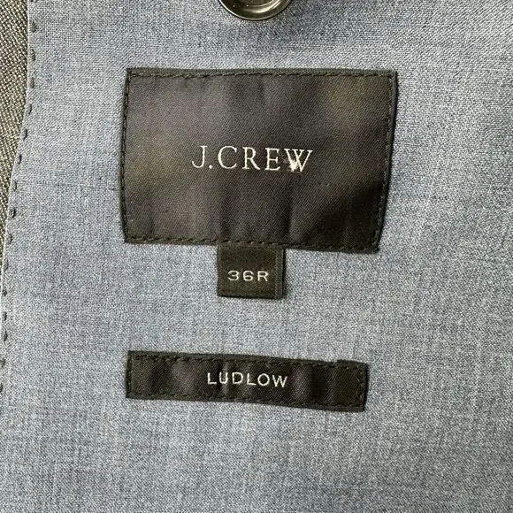 J Crew Ludlow Blazer Sport Coat 36R Mens Plaid American Woolen Co Jacket